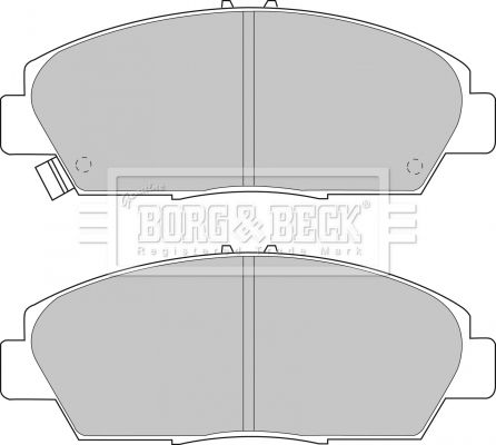 BORG & BECK Комплект тормозных колодок, дисковый тормоз BBP1398